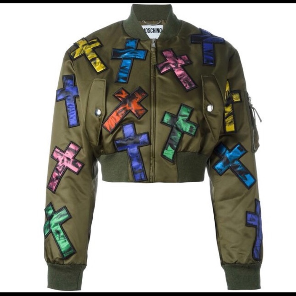 Cropped bomber Moschino jacket